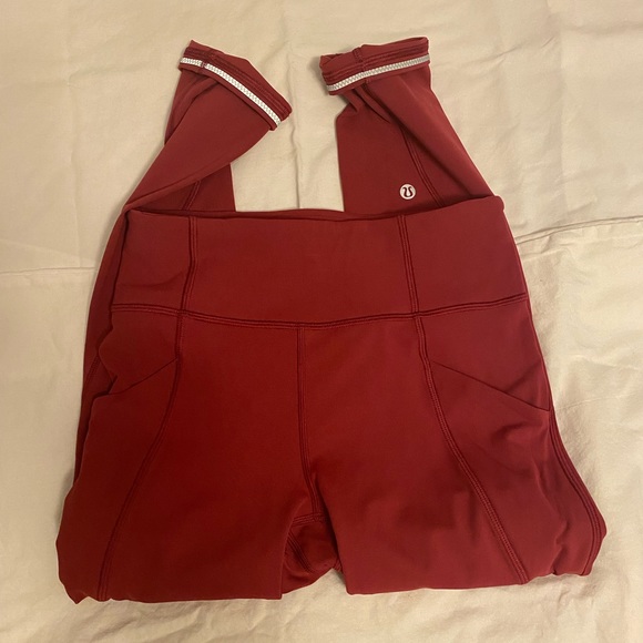 Lululemon Pink Pocket Leggings - Picture 6 of 7